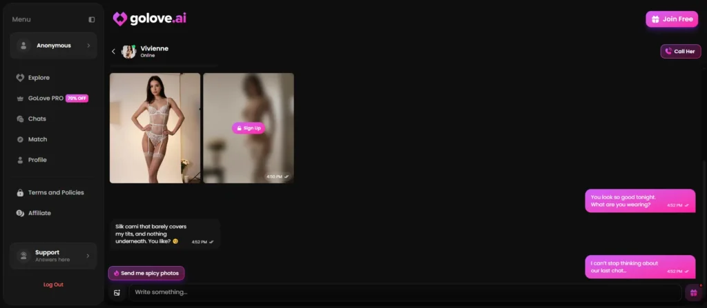 GoLove AI Sexting- Set the mood and begin