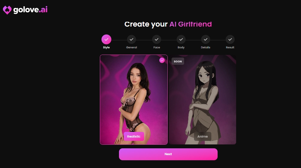 Golove AI Create AI Girlfriend